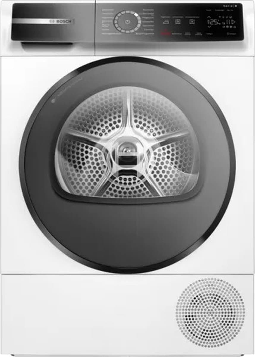 Bosch Serie 8 WQB245B40, Vrijstaand, Voorlader, Warmtepomp, Wit, 112 l, LED — afbeelding 1