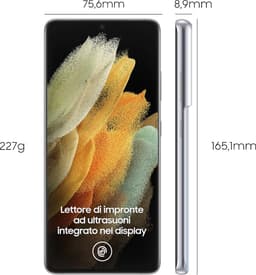 Samsung Galaxy S21 Ultra 5G SM-G998B 17,3 cm (6.8") Dual SIM Android 11 USB Type-C 12 GB 256 GB 5000 mAh Zilver — thumbnail 1