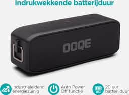 OOQE PRO S9 - Bluetooth Speaker - Draadloos - Ingebouwde Basradiator - Zuivere Bas - 20 uur Batterijduur - Microfoon - Handsfree Bellen - Stootbestendig - Waterbestendig - Geschikt Voor Binnen en Buitengebruik – Zwart — thumbnail 9