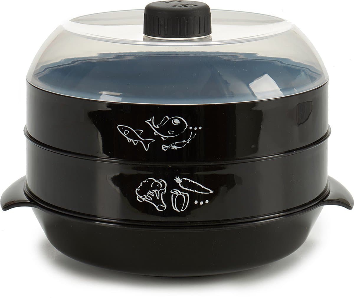 Food Steamer Microwave polypropylene (2,4 L) (2,4 L) — afbeelding 1