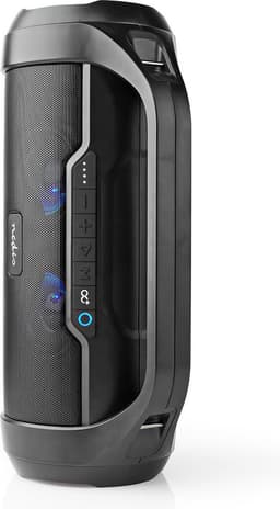 Nedis Portable Speaker – Bluetooth – Spatwaterdicht – Met verlichting – Zwart — thumbnail 11
