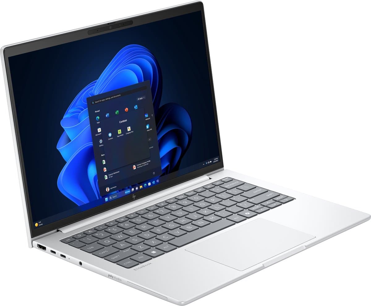 HP EliteBook 8 G1i 14 inch Notebook AI PC Intel Core Ultra 5 225U Laptop 35,6 cm (14") WUXGA 16 GB DDR5-SDRAM 256 GB SSD Wi-Fi 7 (802.11be) Windows 11 Pro Zilver — afbeelding 1