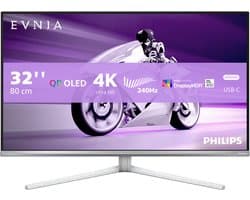 Philips 32M2N8900 - 4K QD-OLED Gaming Monitor - Ambiglow - USB-C 65w - KVM - HDR400 - 240hz - 32 inch