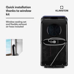 Klarstein mobiele airconditioner met luchtafvoerslang, 4-in-1 airconditioner met ventilator, luchtontvochtiger & nachtmodus, kleine & draagbare airconditioner voor thuis & op kantoor, app-bediening, 7000 BTU,1 kW voor 23 m² - Afstandsbediening — thumbnail 15