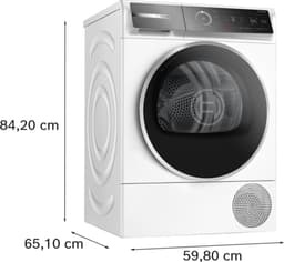 Bosch WQB246CPNL - Serie 8 - Wasdroger - Warmtepompdroger - Zelfreinigende condensor - Blijvend energiezuinig - Zeer stil- 9 kg - Droogt zoals jij wilt met Auto Dry - Wit — thumbnail 12
