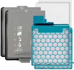 Filter set geschikt voor Miele CX1 Boost - CX FSF HEPA Fijnstoffilter Hygiëne filter (uitblaas) SF HY 60 — thumbnail 1