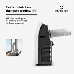 Klarstein Mobiele airconditioner met luchtafvoerslang, 4-in-1 airconditioner met ventilator, luchtontvochtiger & nachtmodus, Kleine & draagbare airconditioner voor thuis & op kantoor, Laag verbruik, 9000 BTU,6 kW voor 33 m² - Afstandsbediening — thumbnail 16