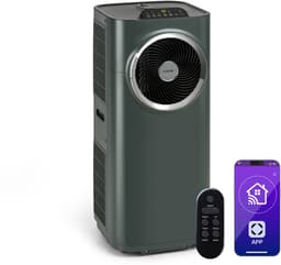 Klarstein mobiele airconditioner met luchtafvoerslang, 5-in-1 airconditioner, ventilator, luchtontvochtiger, luchtreiniger & nachtmodus, app-bediening, kleine & draagbare airconditioner voor thuis & op kantoor, 12000 BTU,4 kW voor 56 m² 50 dB — thumbnail 3