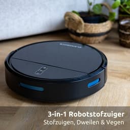CleanDays D2-007 Robotstofzuiger met Dweilfunctie - Laadstation - 3-in-1 – Stil – 2000Pa – Huisdieren – App + Afstandsbediening — thumbnail 2