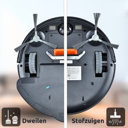 CleanDays D2-007 Robotstofzuiger met Dweilfunctie - Laadstation - 3-in-1 – Stil – 2000Pa – Huisdieren – App + Afstandsbediening — thumbnail 4