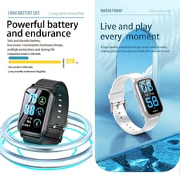 DrPhone Zone3 - 4G GPS Smartwatch - Waterdicht, Real-Time Locatie, Camera, SOS - Voor Ouderen en Kinderen - Zwart — thumbnail 19