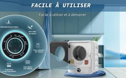 Merax Mini Droger 3KG - Wasdroger met Wandmontage - Luchtafvoerdroger - Wit — thumbnail 18