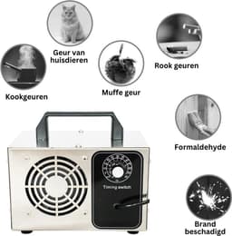 Ozon Generator – Ozongenerator Met Timer – Luchtreiniger Tegen Slechte Geuren, Bacteriën, Geuren van Huisdieren etc. - Sterilisator – Luchtzuiveraar — thumbnail 1