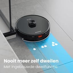 Auronic Robotstofzuiger - Met Dweilfunctie - WiFi en App - Laadstation - Huisdieren - Dweilrobot - Laser Navigatie - Zwart — thumbnail 5