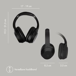 Selencia Urban Play Koptelefoon - Draadloze Koptelefoon met Active Noise Cancelling - Bluetooth Headphones - Midnight Black — thumbnail 10