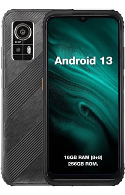 AGM H6 dunne robuuste waterdichte en schokbestendige Android Smartphone 8 GB, 256 GB, 50 MP, Android 13, Zwart — thumbnail 9