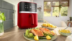 Bosch MAF462R0 Airfryer - Serie 4 - 6,1L - Ontdooifunctie - Dual heating - Warmhoudfunctie - 7 programma's - Tot 4 personen - Dieprood — thumbnail 2
