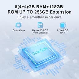 SIM vrije mobiele telefoon 8+128GB Zwart — thumbnail 2