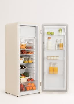 CREATE - Koelkast in retrostijl - Gebroken wit - Handvat Sage - FRIDGE RETRO 281L — thumbnail 7