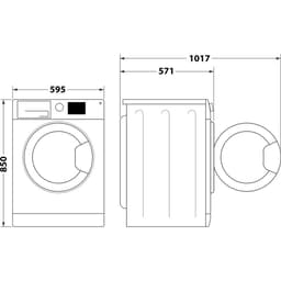 Whirlpool FFS7259BEE - Wasmachine - Voorbelading - 7 kg - 1200 RPM - Wit — thumbnail 7