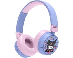 Kuromi - draadloze kinderkoptelefoon - volumebegrenzing - lange batterijduur - microfoon - opvouwbaar - bluetooth