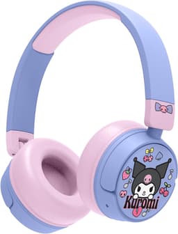 Kuromi - draadloze kinderkoptelefoon - volumebegrenzing - lange batterijduur - microfoon - opvouwbaar - bluetooth — thumbnail 1