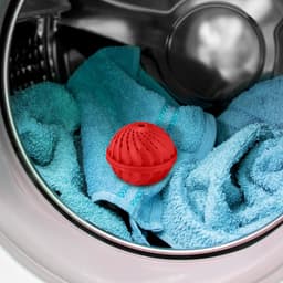 wasbol set van 4 - voor wasmachines - tot 90°C - huidvriendelijk - rood — thumbnail 7