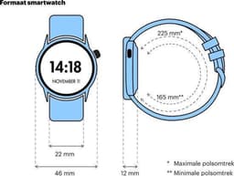 Belesy® Contact - Smartwatch Dames – Smartwatch Heren - Horloge – Stappenteller - Bloeddruk - 1.3 inch - Kleurenscherm - Full Touch - Bluetooth Bellen - Zilver - Staal - Moederdag — thumbnail 16