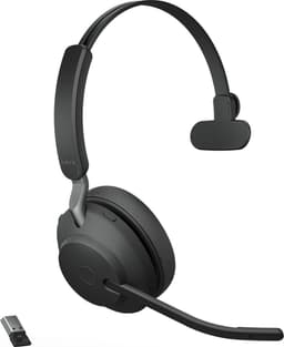 Jabra Evolve2 65 UC Stereo Headset USB-A - UC-gecertificeerd (Zoom, Google Hangout, Avaya, Mitel ...) - Incl. Laadstandaard - Zwart — thumbnail 3