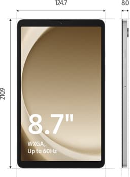 Samsung Galaxy Tab A9 - 4G - 128GB - 8.7 inch - Zilver — thumbnail 7