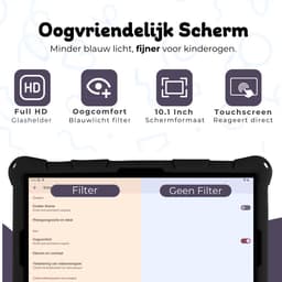 Bosstony Snelle Kids Tablet 10 inch - Ouderlijk Toezicht - 6000mAh Batterij - Android 13 - Incl Beschermpakket - Kindertablet vanaf 3 jaar - Tablet Kinderen — thumbnail 2