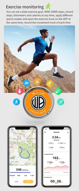 WizBay Premium Select® Zilveren FrostLook Smart Ring Dames Heren - Oplaad Case - Hypoallergeen - Hartslag & Slaap Monitor - IP68 Waterdicht - O2 Meting - Gesture Functie - Multiple Sport Modi - #10 — thumbnail 5
