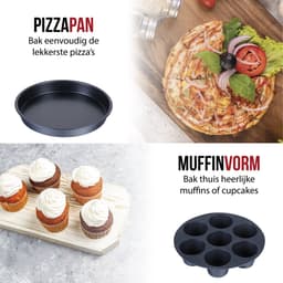 DistinQ Heteluchtfriteuse Airfryer accessoires Set Universeel - Ook geschikt voor Airfryer XL en XXL - ⌀ 20 cm — thumbnail 9