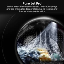 Hisense WF5I1045BBQ Wasmachine - Voorbelading - 10,5 kg - 1400 RPM - Zwart - A-klasse - ConnectLife - Quick Wash - Pure Jet - iFit - iPlay - Trommelverlichting — thumbnail 15