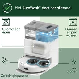 iRobot Roomba® Plus 405 Combo Robot + Autowash™ Dock - Robotstofzuiger met Dweilfunctie - Wit - G1852 — thumbnail 12