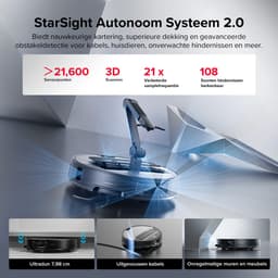 Roborock Saros Z70 – Robotstofzuiger en dweilrobot – Met OmniGrip-arm – 22.000 Pa – Aangedreven door AI – 7,98 cm ultradun – FlexiArm Riser – Tech AdaptiLift-chassis – Vermijdt obstakels – Multifunctioneel dock 4.0 — thumbnail 10