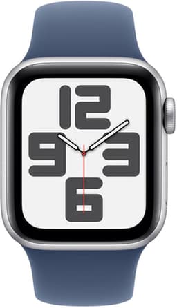 Apple Watch SE 2024 GPS 44mm Silver Aluminium Case with Denim Sport Band - M/L — thumbnail 2