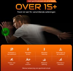 Xelar Ultra - Outdoor Heren Smartwatch - Hartslagmeter - Stappenteller - Slaapmonitor - Multisport - IP67 Waterdicht - Geschikt voor alle Smartphones - Zwart — thumbnail 7