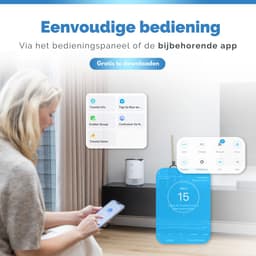 Vibrix PureFlow30 Luchtreiniger / Air Purifier – HEPA H13 + koolstoffilter – 180 m³/u – Voor kamers tot 30 m² – Ionisator – App-bediening – Zeer stil met slaapstand – Luchtkwaliteitindicator — thumbnail 7