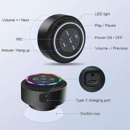 Equivera Bluetooth Speaker - Draagbare Luidspreker - Douche Luidspreker - Draadloos - Waterdicht — thumbnail 3