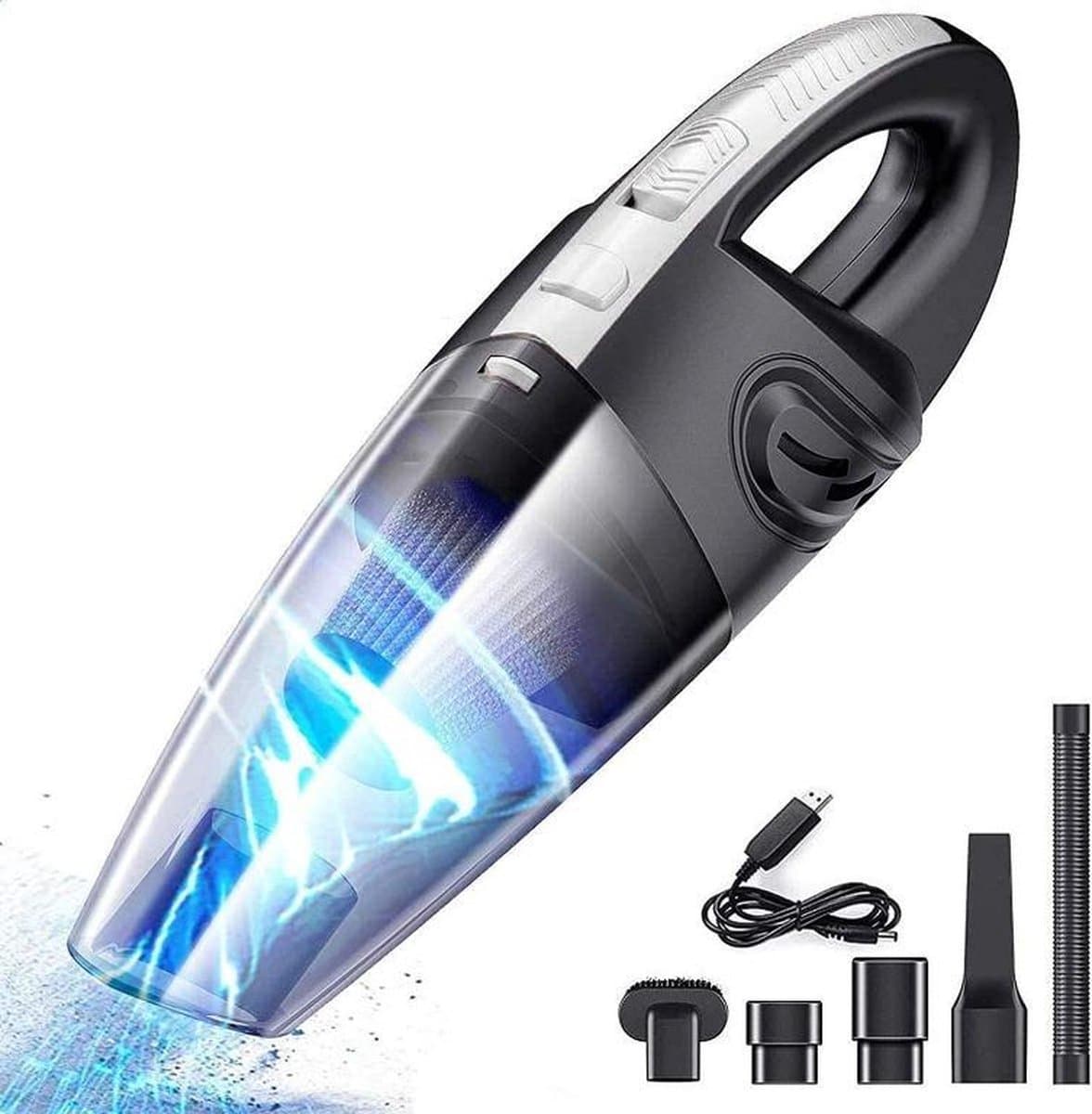 Rundong R6053 - 120 W stofzuiger/kruimeldief - Draadloze krachtige stofzuiger voor droog en nat gebruik — afbeelding 1