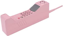 Store_8 - Vintage Retro Brick Mobiele Telefoon - Opblaasbare Telefoon Ornament - Lichtgewicht en Draagbaar - Roze - Decoratie voor Thuis - Retro Stijl — thumbnail 5