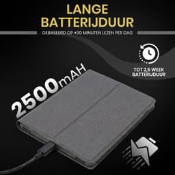 Veloura One E reader - inclusief 32GB SD kaart - 6 inch ereader met hoesje - met schermverlichting en nachtmodus - 64 GB opslag - online luisterboeken en storytel ondersteuning - nederlandstalig ebook — thumbnail 7