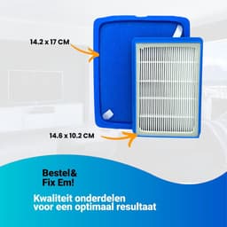Fixem® Filterset geschikt voor Philips stofzuiger FC8003 & CP0618 - voor PowerPro Expert series - hepafilter allergiefilter stofzuigerfilter - nr. FC6042 - FC9729, 9741, 9743, 9744 en 9745 — thumbnail 6