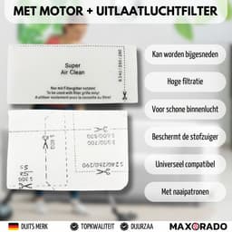 Maxorado Stofzuiger Set 16-delig - 10 zakken + 2 Hepa + Uitblaas + 2 Motor Filter - geschikt voor Miele C3, C2, S8340, S8430, S8310, S8360, S8, S5, S5211, S5210, S8460 — thumbnail 7