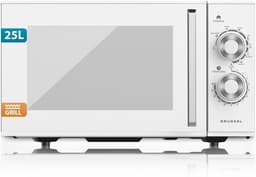 Combimagnetron - Keukenapparaat - Snel Koken - Met Grill Functie - 25 Liter - Wit — thumbnail 1