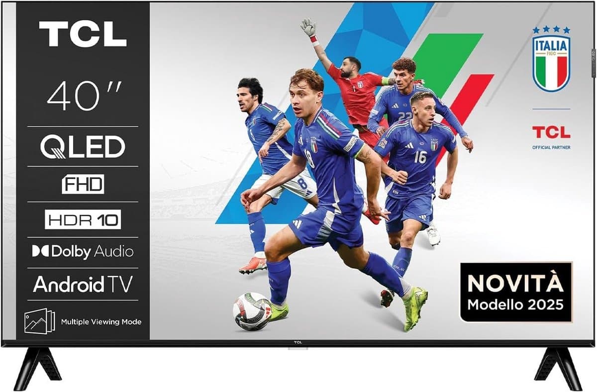 40 Inch Smart TV Full HD QLED Android TV met Chromecast en Netflix — afbeelding 1