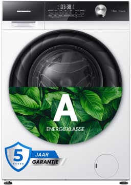 Heinner HWM-H1014IVKA+++ Wasmachine 10 kg – 1400 tpm – Inverter Motor – Energieklasse A – 15 Wasprogramma’s met Stoomfunctie en Voorwasfunctie – Wit – 5 Jaar Garantie — thumbnail 1