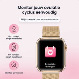 Siltcon® Seréa Smartwatch Dames - Horloge Dames - Stappenteller Horloge Dames - Hartslagmeter - Slaapmonitor - Saturatiemeter - Belfunctie - Geschikt voor iOS/Android - AMOLED - RVS - Elke pols - Incl. 5 Bandjes — thumbnail 7