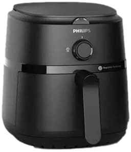 Philips 1000 Series Airfryer - NA120/00 - Draaiknopbediening - 4.2L - Tot 4 Personen - Zwart — thumbnail 4